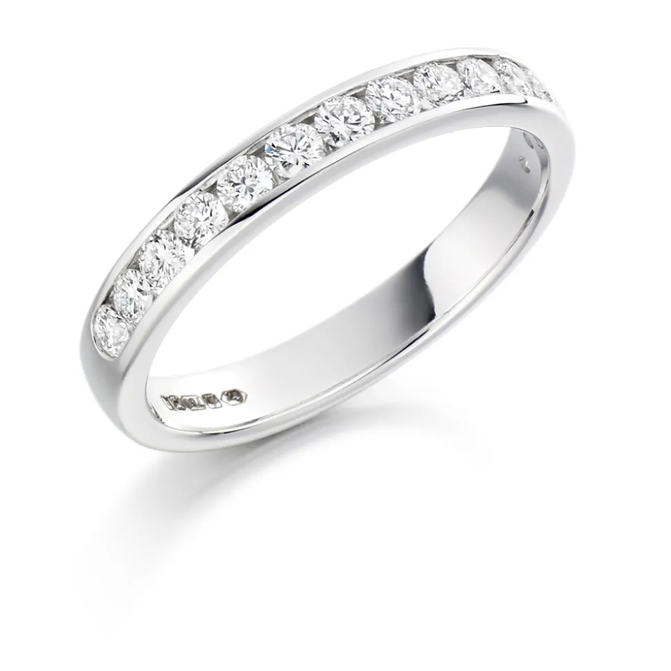 The Raphael Collection – Diamantring i hvitt gull – 3,0 mm – 0,50 ct