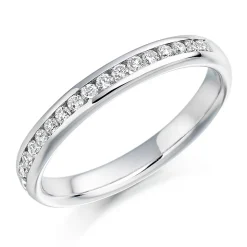 The Raphael Collection – Diamantring i hvitt gull – 3,0 mm bred, totalt 0,22