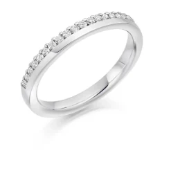 The Raphael Collection – Diamantring i hvitt gull – 2,7 mm – 0,22 ct