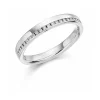 The Raphael Collection – Diamantring i hvitt gull – 3,1 mm bred – 0,12 ct
