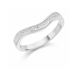 The Raphael Collection – Diamantring i hvitt gull – 2,7 mm bred – 0,25 ct