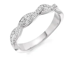 The Raphael Collection – Diamantring i hvitt gull – 3,9 mm – 0,22 ct