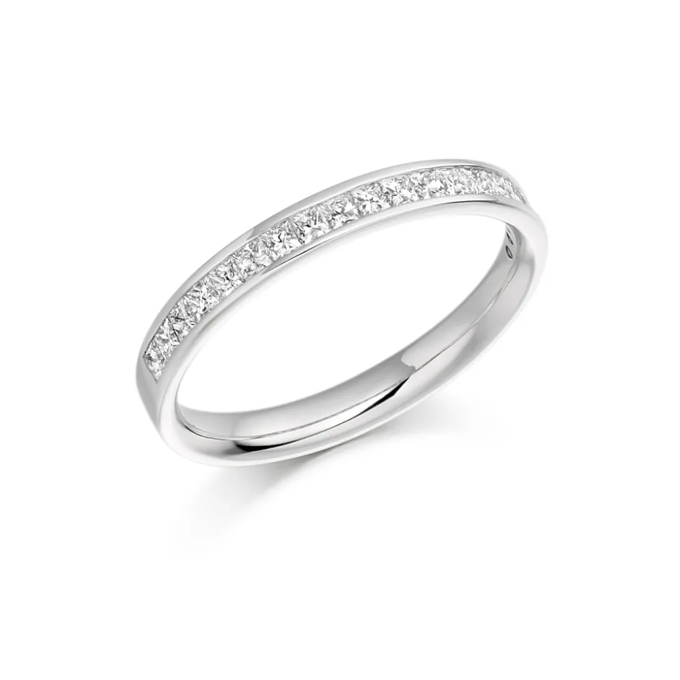 The Raphael Collection – Diamantring i hvitt gull – 2,7 mm bred, totalt 0,50 ct