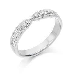 The Raphael Collection – Diamantring i hvitt gull – 3,3 mm – 0,20 ct