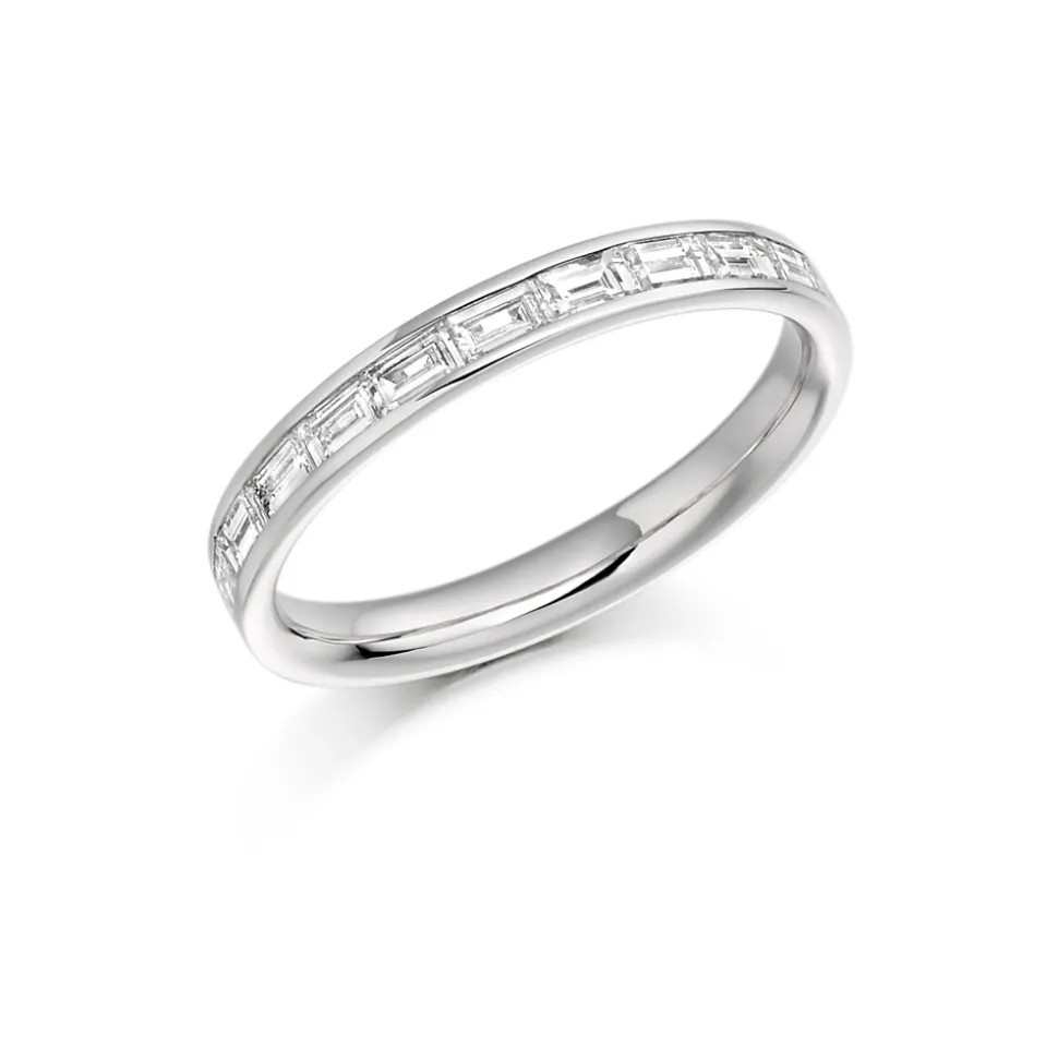 The Raphael Collection – Diamantring i hvitt gull – 2,7 mm bred, totalt 0,50 ct