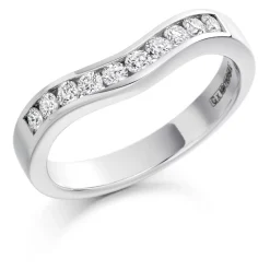The Raphael Collection – Diamantring i hvitt gull – 3,3 mm – 0,33 ct