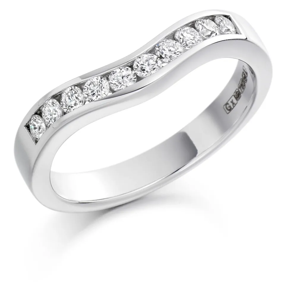 The Raphael Collection – Diamantring i hvitt gull – 3,3 mm – 0,33 ct