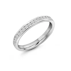 The Raphael Collection – Diamantring i hvitt gull – 2,8 mm – 0,33 ct