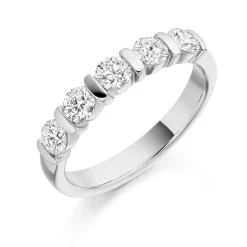 The Raphael Collection – Diamantring i hvitt gull – 3,4 mm – 0,75 ct