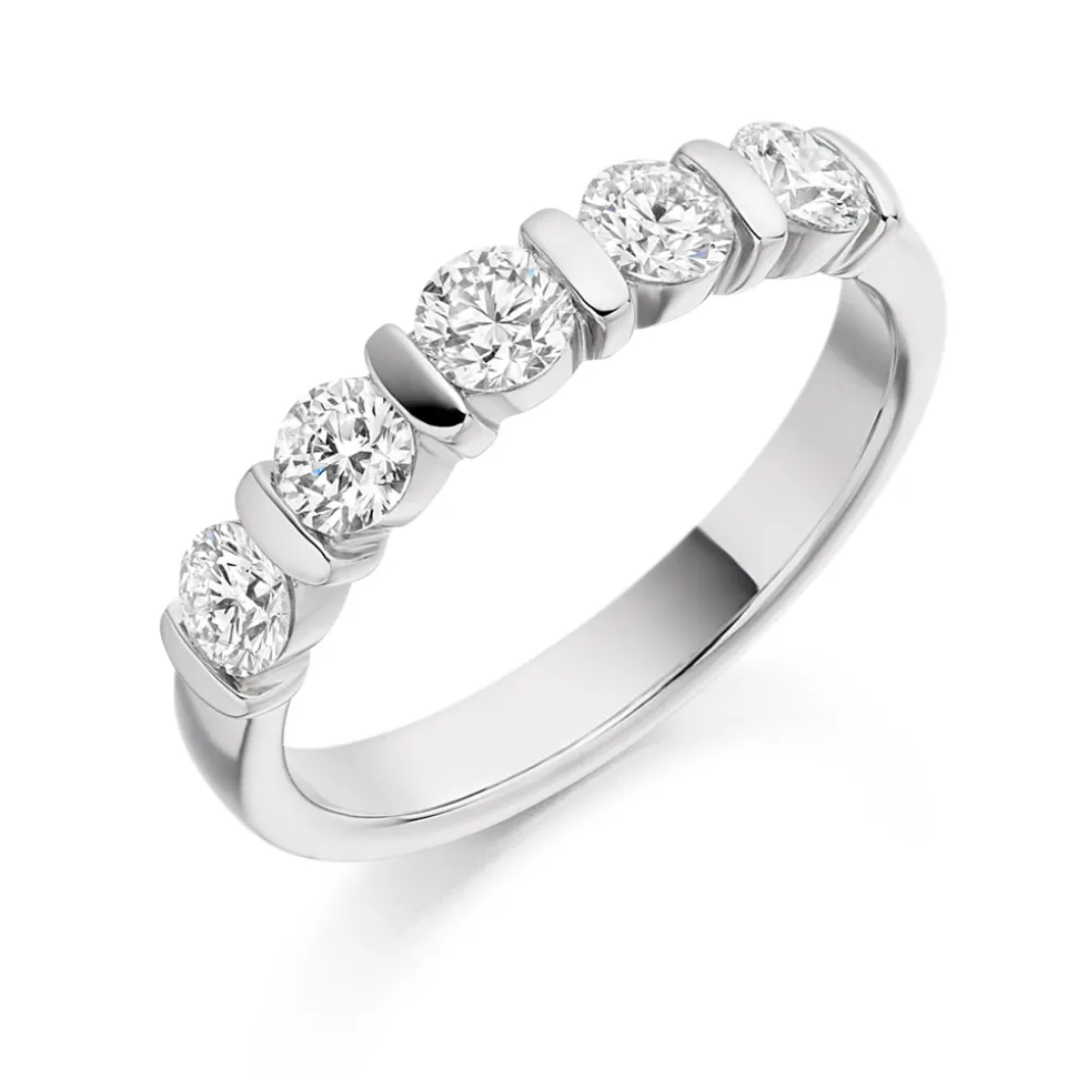 The Raphael Collection – Diamantring i hvitt gull – 3,4 mm – 0,75 ct