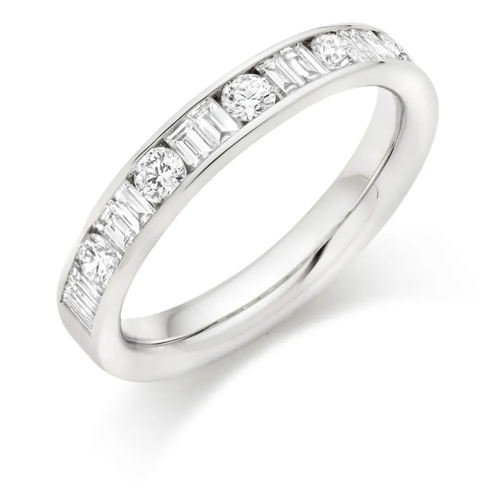 The Raphael Collection – Diamantring i hvitt gull – 3,4 mm – 0,75 ct