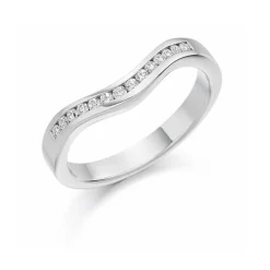 The Raphael Collection – Diamantring i hvitt gull – 2,9 mm – 0,16 ct
