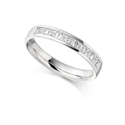 The Raphael Collection – Diamantring i hvitt gull – 3,4 mm bred, totalt 0,5 ct