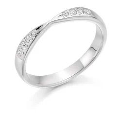 The Raphael Collection – Diamantring i hvitt gull – 3,0 mm – 0,15 ct