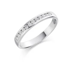 The Raphael Collection – Diamantring i hvitt gull – 3,0 mm – 0,25 ct