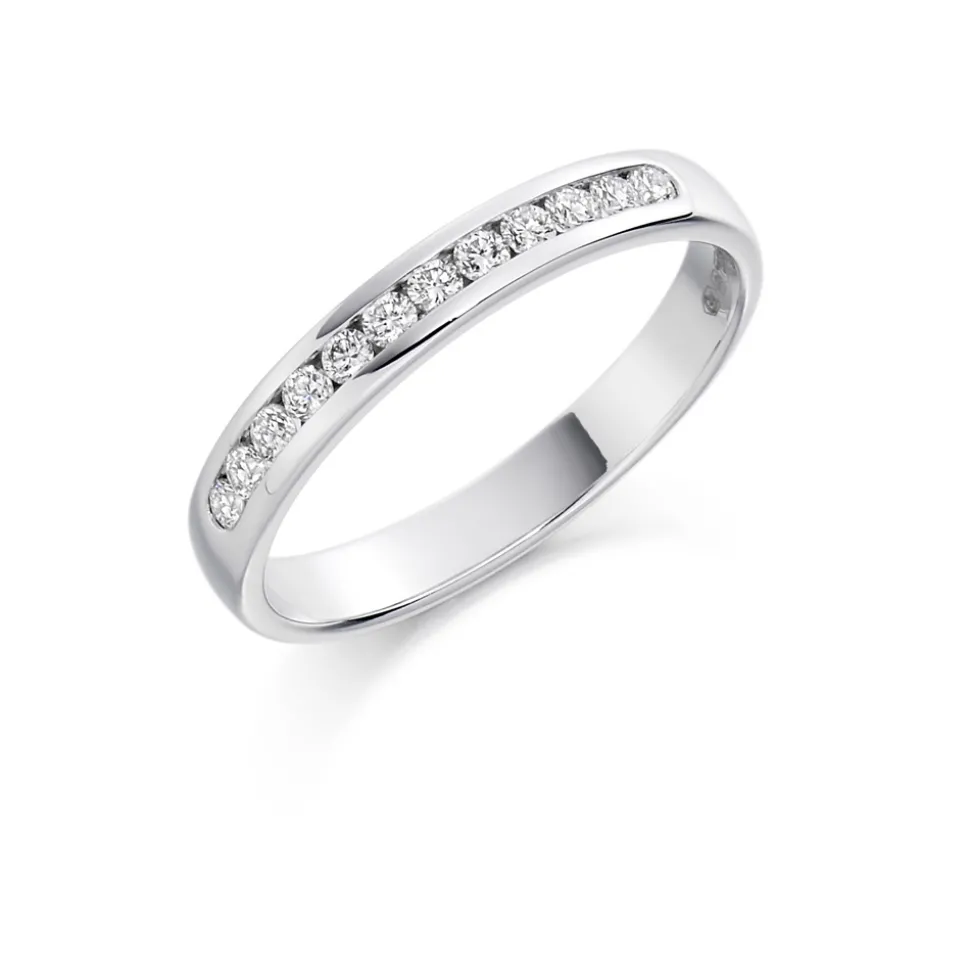 The Raphael Collection – Diamantring i hvitt gull – 3,0 mm – 0,25 ct