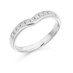The Raphael Collection – Diamantring i hvitt gull – 3,0 mm – 0,30 ct