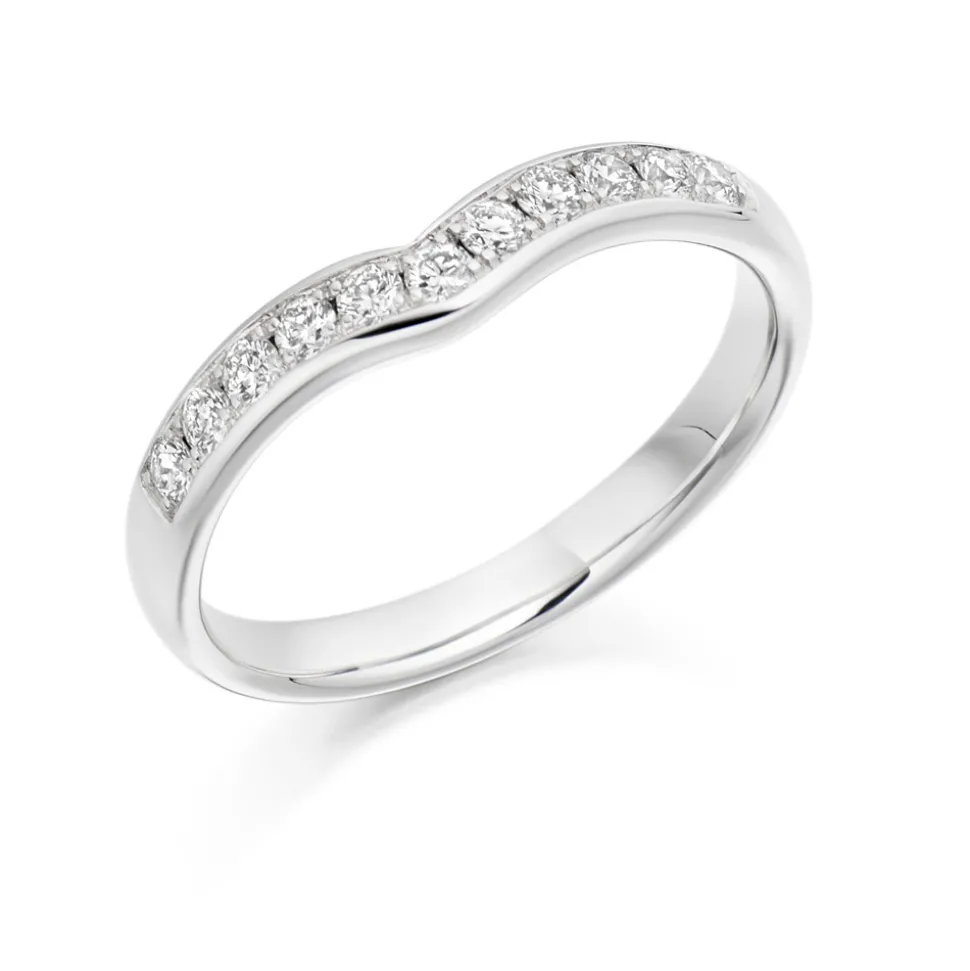 The Raphael Collection – Diamantring i hvitt gull – 3,0 mm – 0,30 ct