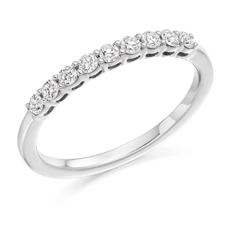 The Raphael Collection – Diamantring i hvitt gull – 2,1 mm – 0,33 ct