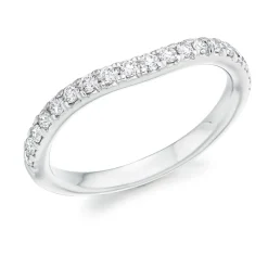 The Raphael Collection – Diamantring i hvitt gull – 2,1 mm – 0,35 ct