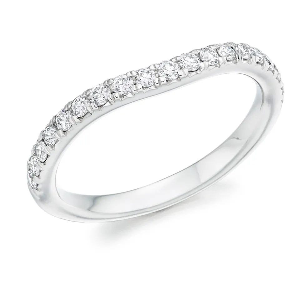 The Raphael Collection – Diamantring i hvitt gull – 2,1 mm – 0,35 ct