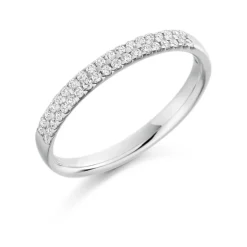 The Raphael Collection – Diamantring i hvitt gull – 2,4 mm – 0,25 ct