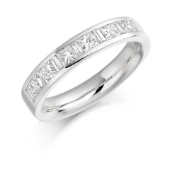 The Raphael Collection – Diamantring i hvitt gull – 4,2 mm bred, totalt 1,0 ct