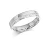 The Raphael Collection – Diamantring i hvitt gull – 4,5 mm bred, totalt 0,25 ct