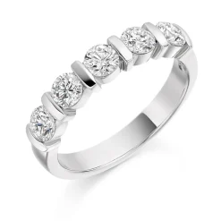 The Raphael Collection – Diamantring i hvitt gull – 3,8 mm – 1,0 ct