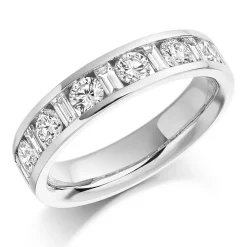 The Raphael Collection – Diamantring i hvitt gull – 4,6 mm bred, totalt 1,08 ct
