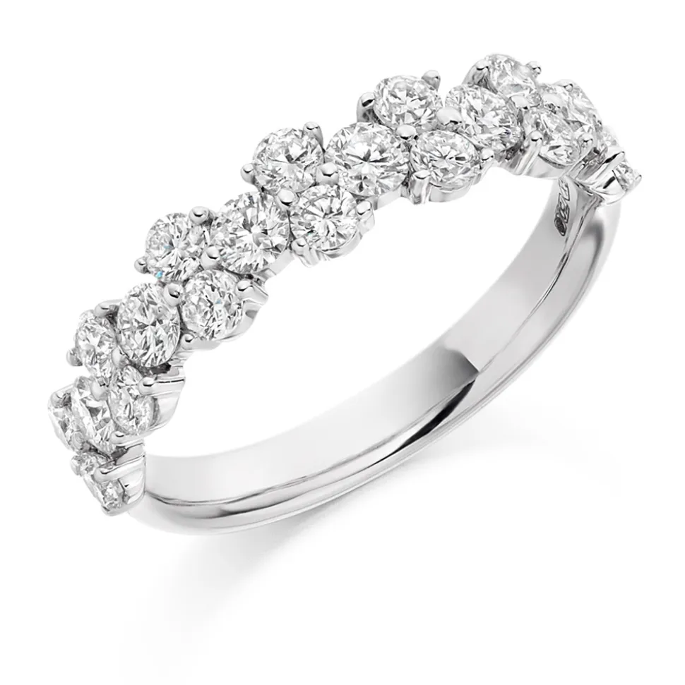 The Raphael Collection – Diamantring i hvitt gull – 4,7 mm – 1,2 ct