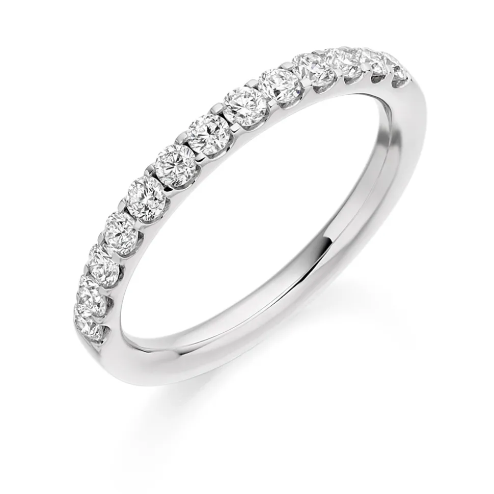 The Raphael Collection – Diamantring i hvitt gull – 2,4 mm – 0,50 ct