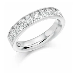 The Raphael Collection – Diamantring i hvitt gull – 4,7 mm bred – 1,5 ct