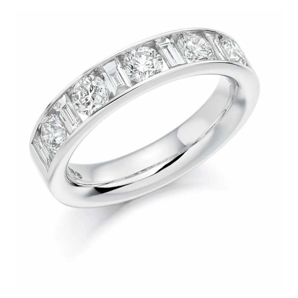 The Raphael Collection – Diamantring i hvitt gull – 4,7 mm bred – 1,5 ct