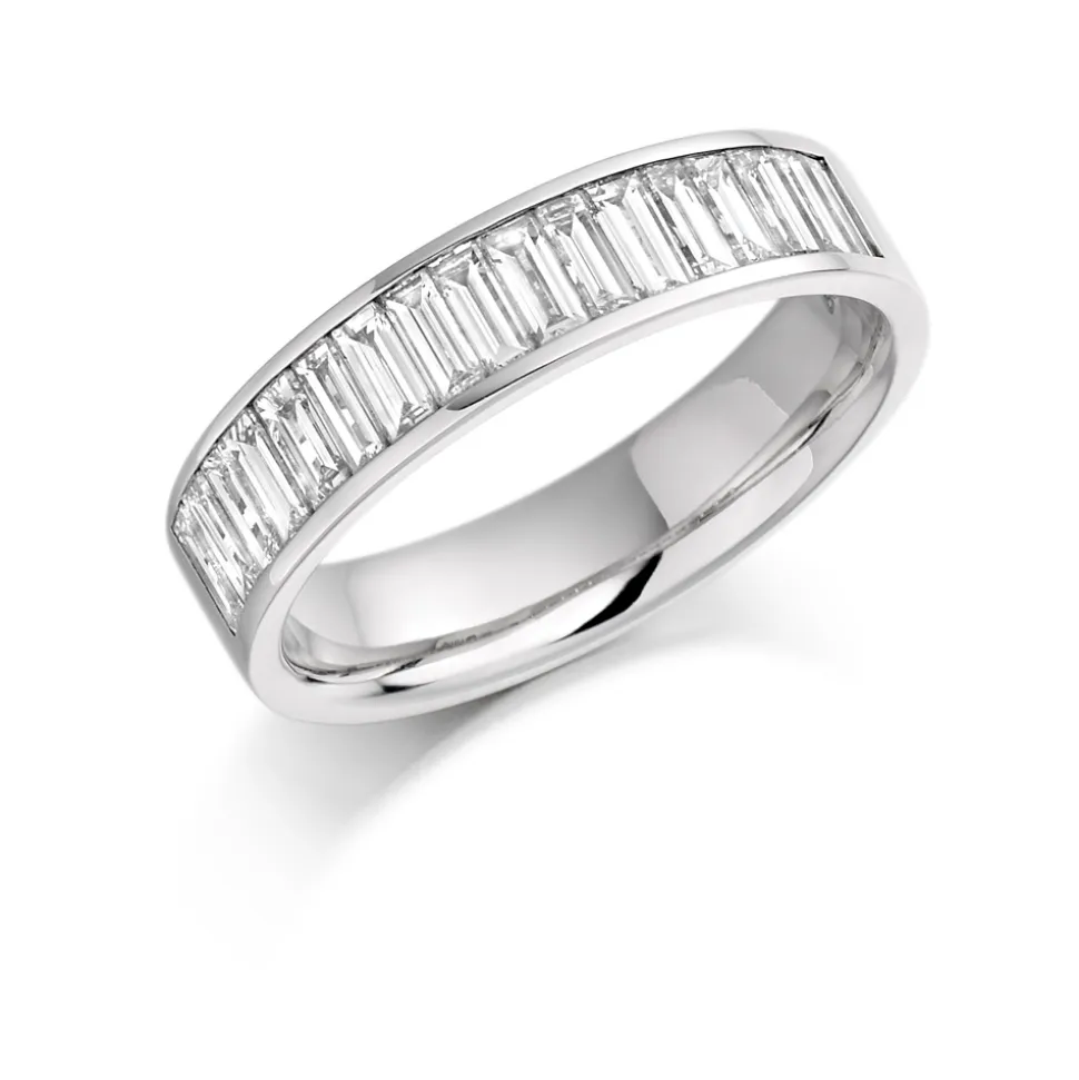 The Raphael Collection – Diamantring i hvitt gull – 4,7 mm bred, totalt 1,0 ct