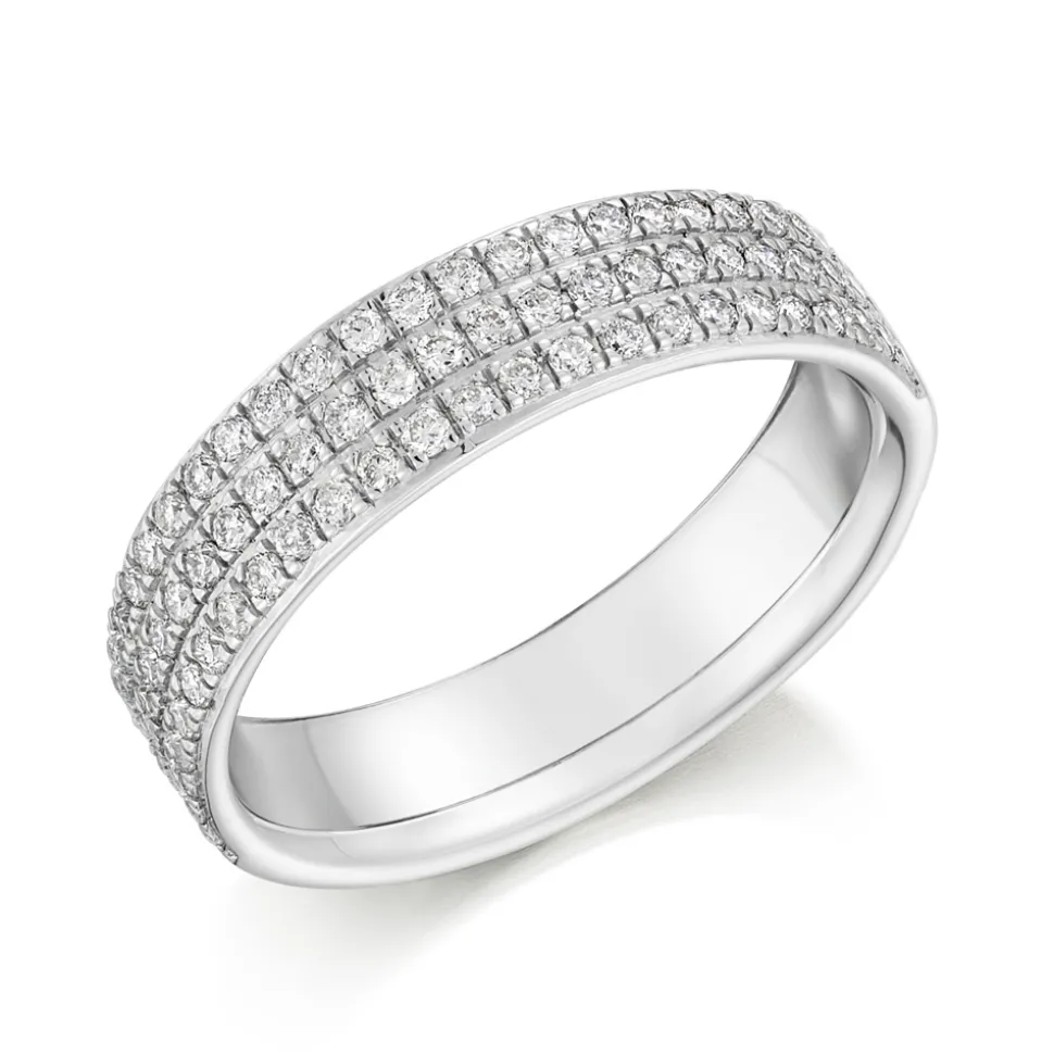 The Raphael Collection – Diamantring i hvitt gull – 5,0 mm – 0,5 ct
