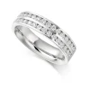 The Raphael Collection – Diamantring i hvitt gull – 5,1 mm bred – 0,75 ct