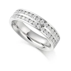 The Raphael Collection – Diamantring i hvitt gull – 5,1 mm bred – 0,75 ct