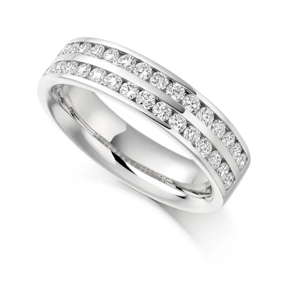 The Raphael Collection – Diamantring i hvitt gull – 5,1 mm bred – 0,75 ct