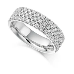 The Raphael Collection – Diamantring i hvitt gull – 5,8 mm bred – 1,05 ct