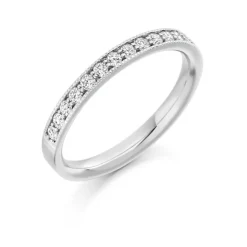 The Raphael Collection – Diamantring i hvitt gull – 2,5 mm – 0,33 ct
