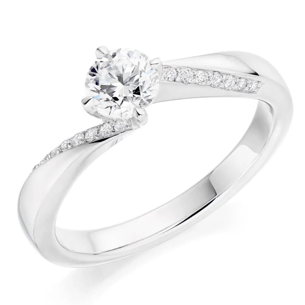 The Raphael Collection – Diamantring i hvitt gull – Totalt 0,60 ct