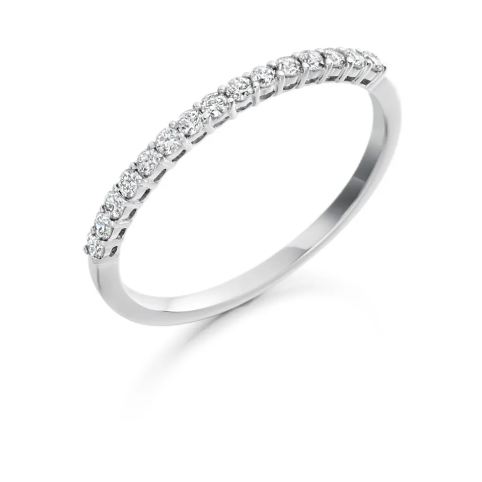 The Raphael Collection – Diamantring i hvitt gull – 1,6 mm – 0,25 ct