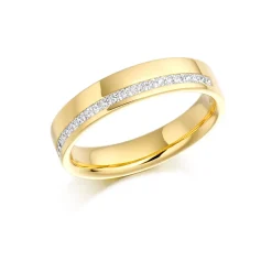 The Raphael Collection – Diamantring i hvitt gull – 4,5 mm bred, totalt 0,25 ct