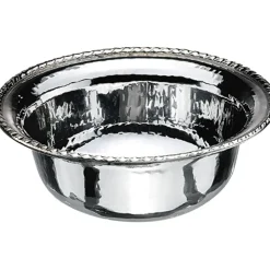 Th.Marthinsen-Sølv skål m/perlekant-diameter 14 cm