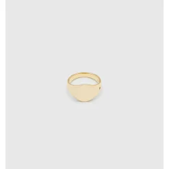 Tom Wood – Mini Signet ring i 9k gult gull- Oval