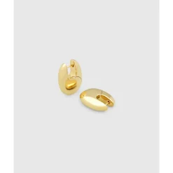 Tom Wood – Pebble Hoops Medium Gold
