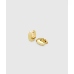 Tom Wood – Pebble Hoops Small Gold