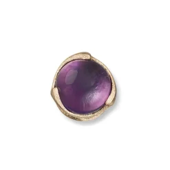 Van Bergen – Blomelås gult gull – Amethyst – 12 mm
