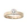 Van Bergen – Circle – Ring i gult gull med diamant